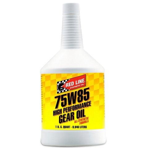 75W80 High Performance Lightweight Synthetic Gear Oil Fluid (1QT) by Red Line - Modern Automotive Performance
