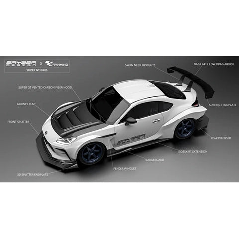 Sayber Design Super GT Widebody Kit | 2022+ Subaru BRZ/Toyota GR86 (SB-SGT861/2/3)