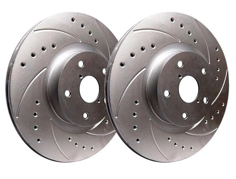 SP Performance 282.5mm Drilled And Slotted Front Brake Rotors | Multiple Porsche Fitments (F39-0224)