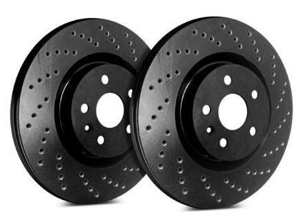 SP Performance Double Drilled and Slotted Front 380mm Brake Rotors | 2010-2017 Lexus LS460 (S52-556)