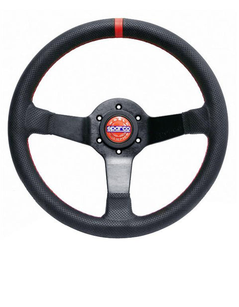 Sparco Champion Black Leather Limited Edition Steering Wheel (015TCHMP)