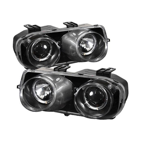 Spyder Auto Acura Integra 94-97 Projector Headlights - LED Halo -Black - High H1 (Included) - Low 9006 (Included) - Modern Automotive Performance
