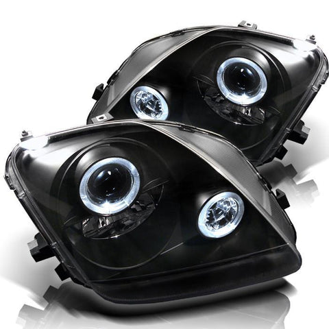 Spyder Auto Honda Prelude 97-01 Projector Headlights - LED Halo - Black - High H1 (Included) - Low H1 (Included) - Modern Automotive Performance
