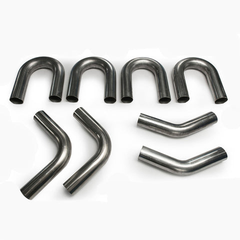 System1 Designs 1.75" 304 Stainless Mandrel Bend DIY Kit 45 180 90 Degree Piping Header Exhaust