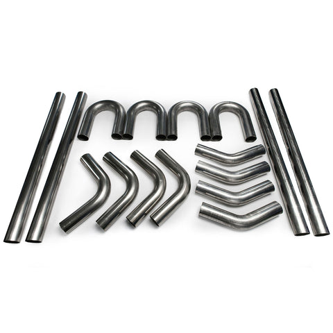 System1 Designs 2.5" 304 Stainless Mandrel Bend Kit / 45 / 180 / 90 / Straight Exhaust Tubing
