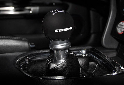 Steeda S550 6-Speed Shift Knob - Black | 2015-2017 Ford Mustang (203-E216ULSI20)