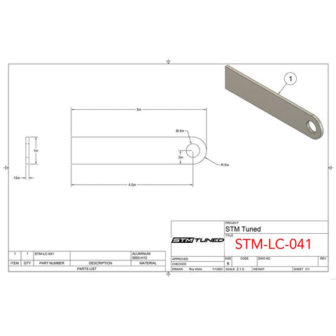 STM FMIC Mounting Tab | 2015-2021 Audi RS3 (LC-041)