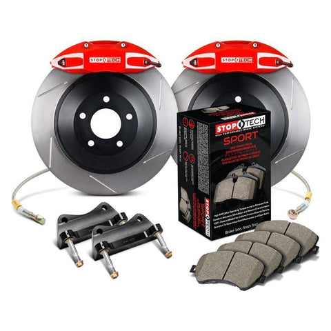 StopTech Front Touring Big Brake Kit with 1pc Slotted Rotors | Multiple Volkswagen / Audi Fitments (82.895.5N00)
