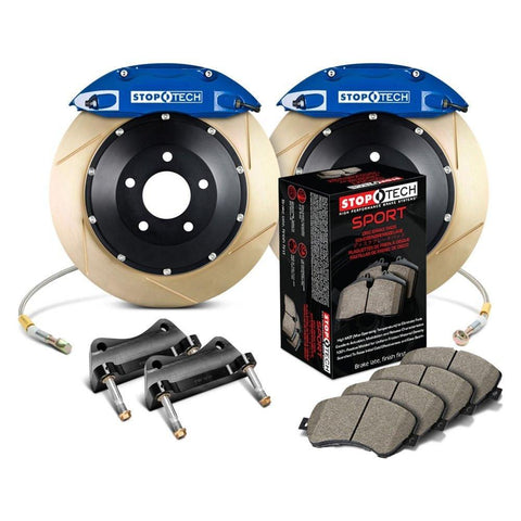 StopTech Front BBK w/ST-40 Caliper Zinc Slotted 328X28 2pc Rotor | 2015-2017 Volkswagen MK7 GTI (83.895.4300.23)