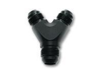 Y Adapter Fitting; Size: -10AN In x -10AN x -10AN Out by Vibrant Performance - Modern Automotive Performance

