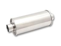 STREETPOWER Round Muffler, 2.25" inlet/outlet (Center-Center) by Vibrant Performance - Modern Automotive Performance
