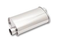 STREETPOWER Oval Muffler, 2.5" inlet/outlet (Offset-Offset) by Vibrant Performance - Modern Automotive Performance

