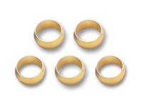 Pack of 5, Brass Olive Inserts 1/2" by Vibrant Performance - Modern Automotive Performance
