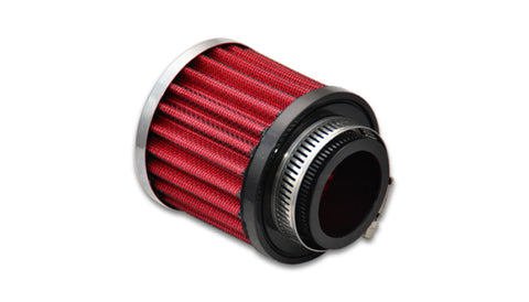 Vibrant Crankcase Breather Filter w/ Chrome Cap - 1.5in 38mm Inlet ID (2188)