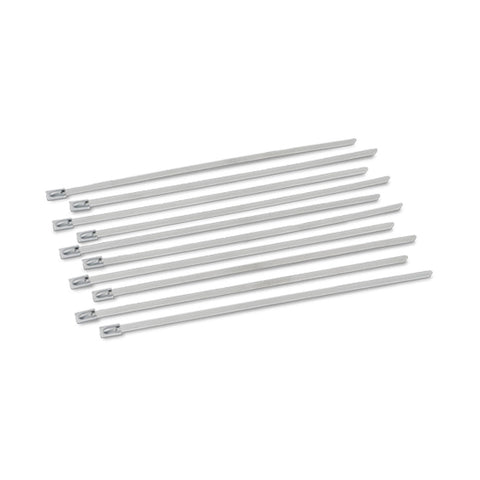 Vibrant Stainless Steel Cable Ties - 7.5in Long - 10 cable ties / Pack (25895)