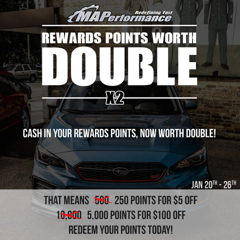 We're Doubling the Value of Your Rewards Points For This Week of Customer Appreciation Month