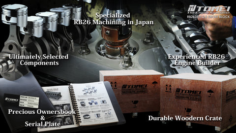 Tomei Short Block 2.8L Full Counterweight N1 Block  | 1989-2002 Nissan GT-R (TA102A-NS05B)