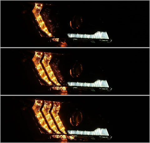 AlphaRex ARex LUXX-Series LED Projector Headlights - Black | 2010-2012 Ford Mustang - Halogen Only(880115)