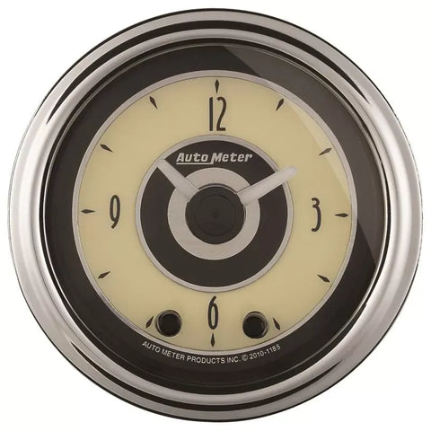 Autometer 2-1/16" 12-Hour Clock Gauge Cruiser AD | Universal (1184)
