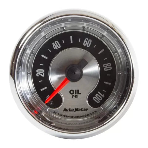 Autometer 2-1/16" 0-100 PSI Oil Pressure Gauge American Muscle | Universal (1219)