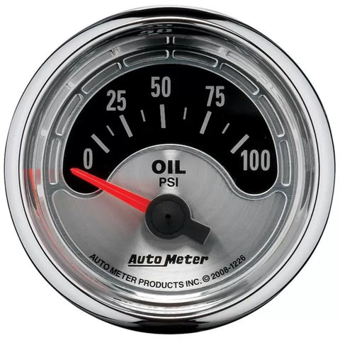 Autometer 2-1/16" 0-100 PSI Oil Pressure Gauge American Muscle | Universal (1226)