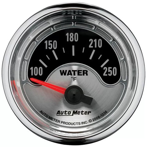 Autometer 2-1/16" 100-250 °F Water Temperature Gauge American Muscle | Universal (1236)