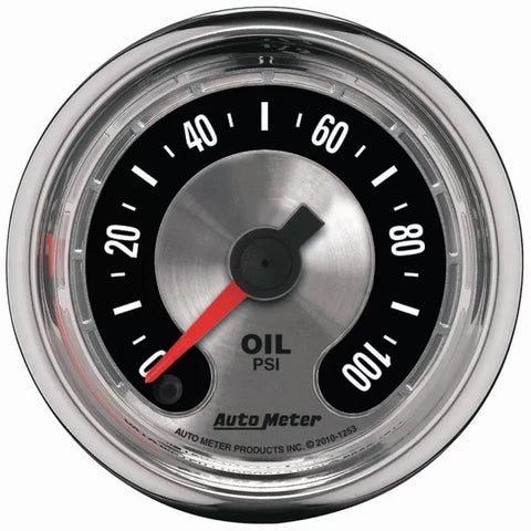 Autometer 2-1/16" 0-100 PSI Oil Pressure Gauge American Muscle | Universal (1253)