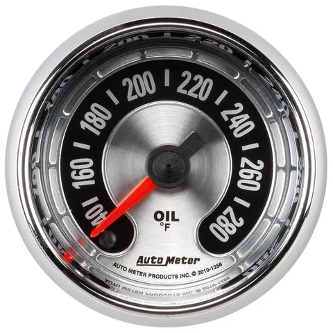 Autometer 2-1/16" 140-280 °F Oil Temperature Gauge American Muscle | Universal (1256)