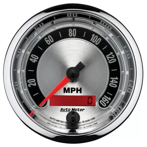 Autometer 3-3/8" 0-160 MPH Speedometer Gauge American Muscle | Universal (1288)