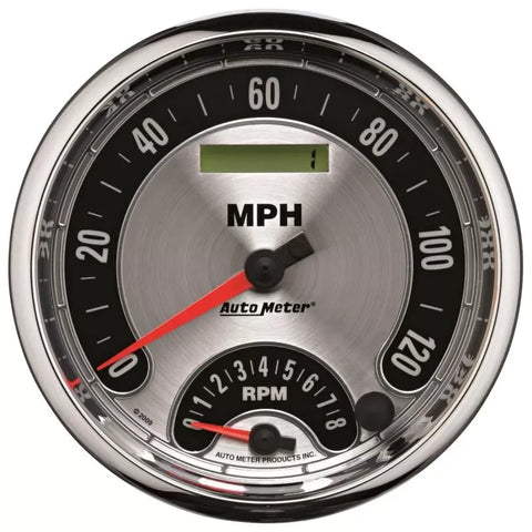 Autometer 5" 8K RPM/120 MPH Tachometer/Speedometer Gauge AMERICAN MUSCLE | Universal (1295)
