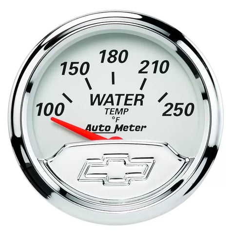 Autometer 2-1/16" 100-250 °F Water Temperature Gauge CHEVY VINTAGE | Universal (1337-00408)
