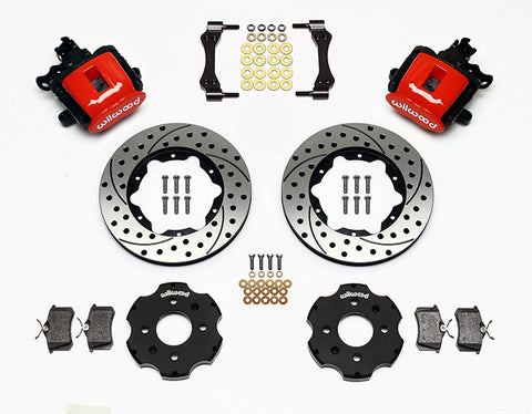 Wilwood Rear Parking Brake Caliper Brake Kit - 2.39" Axle Offset - 11" Rotors | 92-95 Civic / 93-97 Del Sol / 90-01 Integra (140-10206)