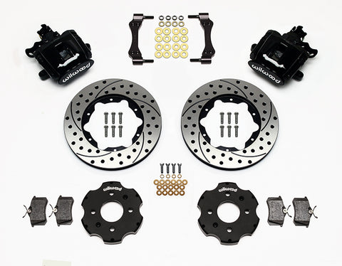 Wilwood Rear Parking Brake Caliper Brake Kit - 2.39" Axle Offset - 11" Rotors | 92-95 Civic / 93-97 Del Sol / 90-01 Integra (140-10206)