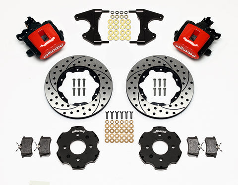Wilwood Rear Parking Brake Caliper Brake Kit - 2.46" Axle Offset - 11" Rotors | 92-95 Civic / 93-97 Del Sol / 90-01 Integra (140-10208)