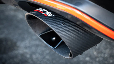 Borla Cat-Back Exhaust System - Carbon Black Tips | 2024-2026 Hyundai Elantra N (141019CFBA)