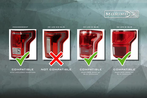 Morimoto XB LED Tails - Pair / Smoked | 2015-2020 Ford F-150 (LF723)