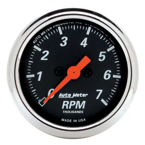 Autometer 2-1/16" 0-7000 RPM Tachometer Gauge Designer Black | Universal (1477)