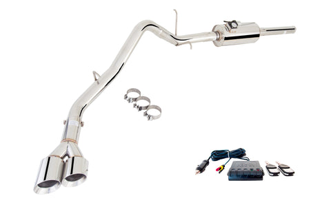 XForce 3" Stainless Steel Cat-Back System w/ Varex | 2007 -2014 GMC 1500 5.3L V8 Regular Cab (ES-GM2007-VMK-CBS)