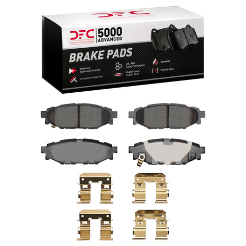 DFC 5000 Advanced Ceramic Rear Brake Pads & Hardware | 13-15 BRZ / 12-21 WRX / 05-14 Legacy / 09-18 Forester (1551-1114-01)