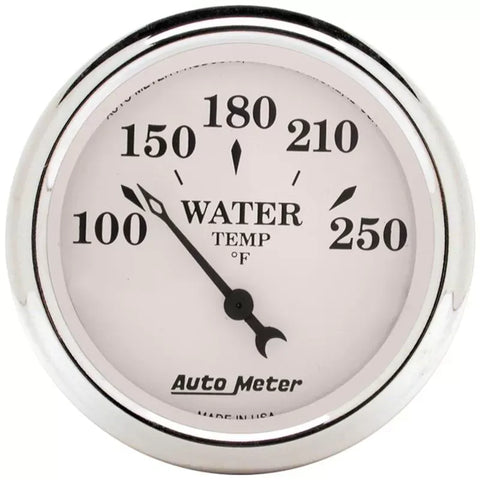 Autometer 2-1/16" 100-250 °F Water Temperature Gauge Old Tyme White | Universal (1638)
