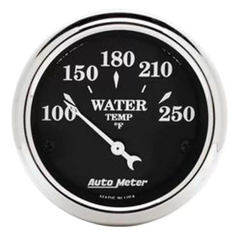 Autometer 2-1/16" 100-250 °F Water Temperature Gauge Old Tyme Black | Universal (1737)