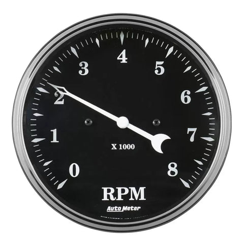 Autometer 5" 8K RPM In-Dash Tachometer Gauge Old Tyme Black | Universal (1799)