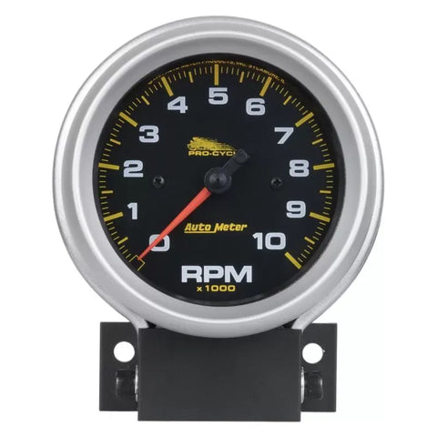 Autometer 3-3/4" 0-10000 RPM PRO-CYCLE Tachometer Gauge Black | Universal (19202)