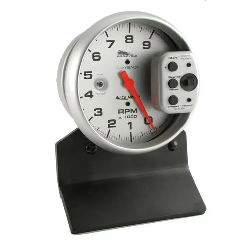 Autometer 5" 0-9000 RPM PRO-CYCLE Tachometer Gauge Silver | Universal (19264)