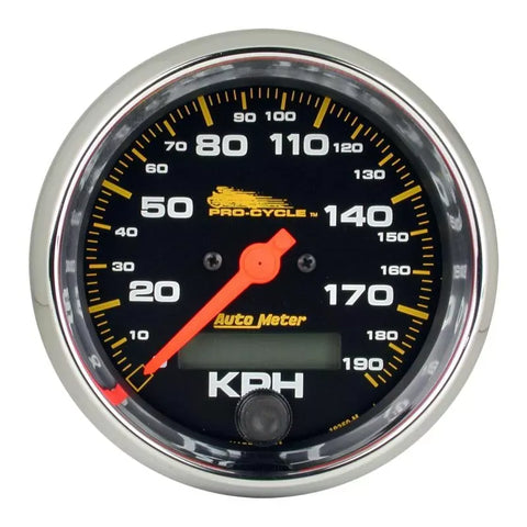 Autometer 3-3/4" 0-120 MPH PRO-CYCLE Speedometer Gauge Black | Universal (19350)