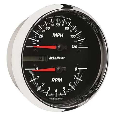 Autometer 5" 8K RPM/120 MPH Black Tachometer/Speedometer Gauge PRO-CYCLE | Universal (19466)