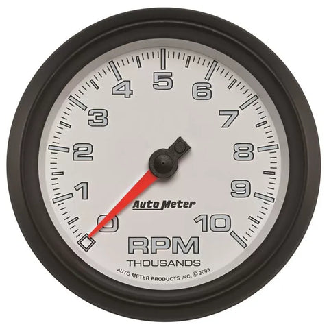 Autometer 3-3/8" 0-10000 RPM PRO-CYCLE Tachometer Gauge White | Universal (19598)