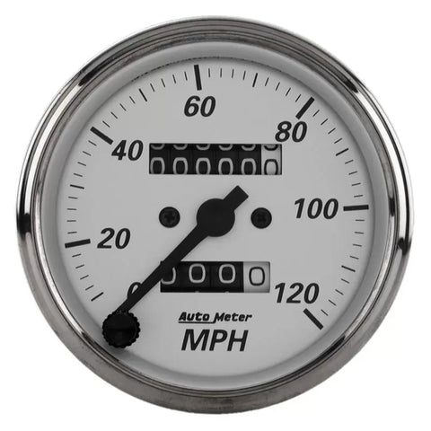 Autometer 3-1/8" 0-120 MPH Speedometer Gauge American Platinum | Universal (1993)
