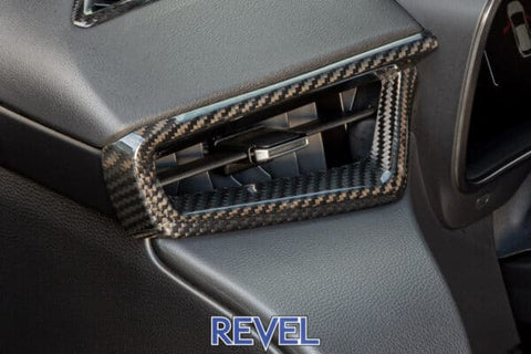 Revel Dry Carbon Front A/C Dash Panel Covers | 2023+ Toyota GR Corolla (1TR4GT0DT05)