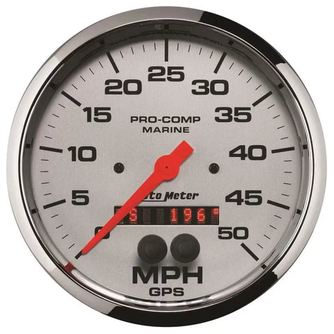 Autometer 5" 0-50 MPH Speedometer Gauge Marine Chrome ULTRA-LITE | Universal (200644-35)
